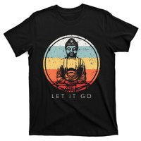 Let It Go Buddha Meditation Vintage Zen Buddhist Gift T-Shirt