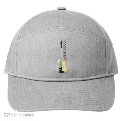 Life Is G.O.O.D Fun Designs 7-Panel Snapback Hat