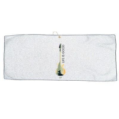 Life Is G.O.O.D Fun Designs Large Microfiber Waffle Golf Towel