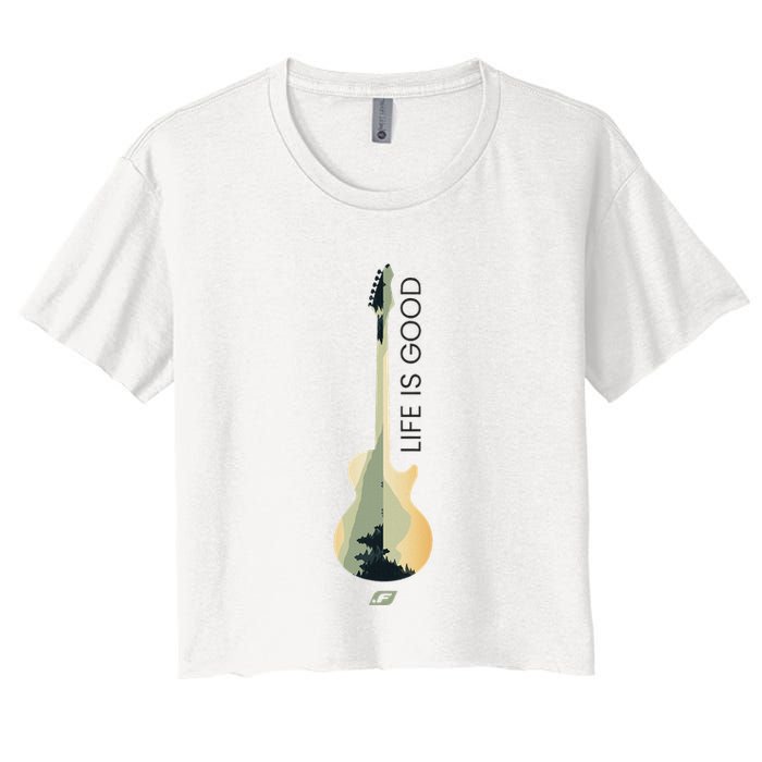 Life Is G.O.O.D Fun Designs Women's Crop Top Tee