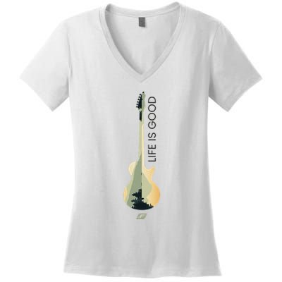 Life Is G.O.O.D Fun Designs Women's V-Neck T-Shirt