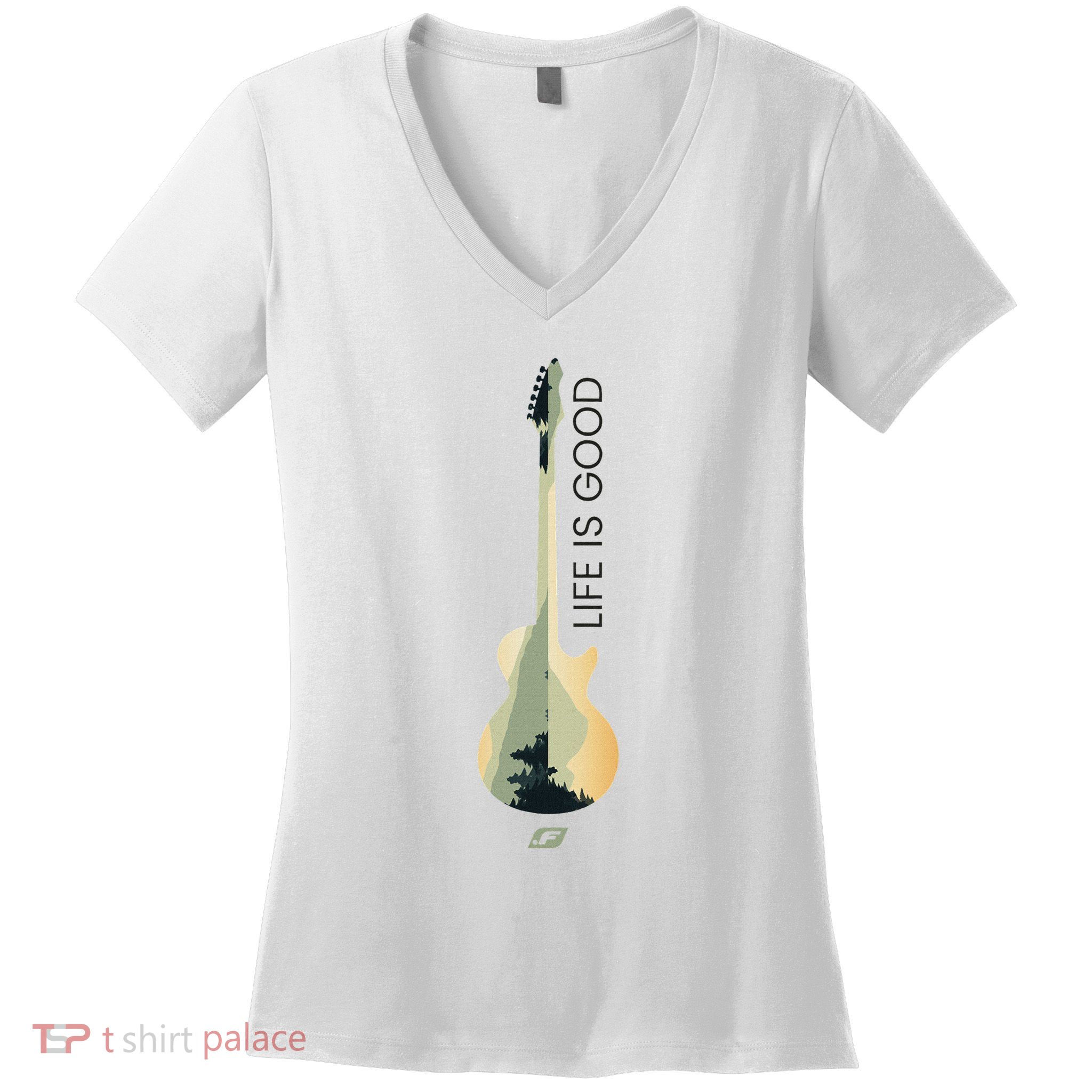 Life Is G.O.O.D Fun Designs Women's V-Neck T-Shirt