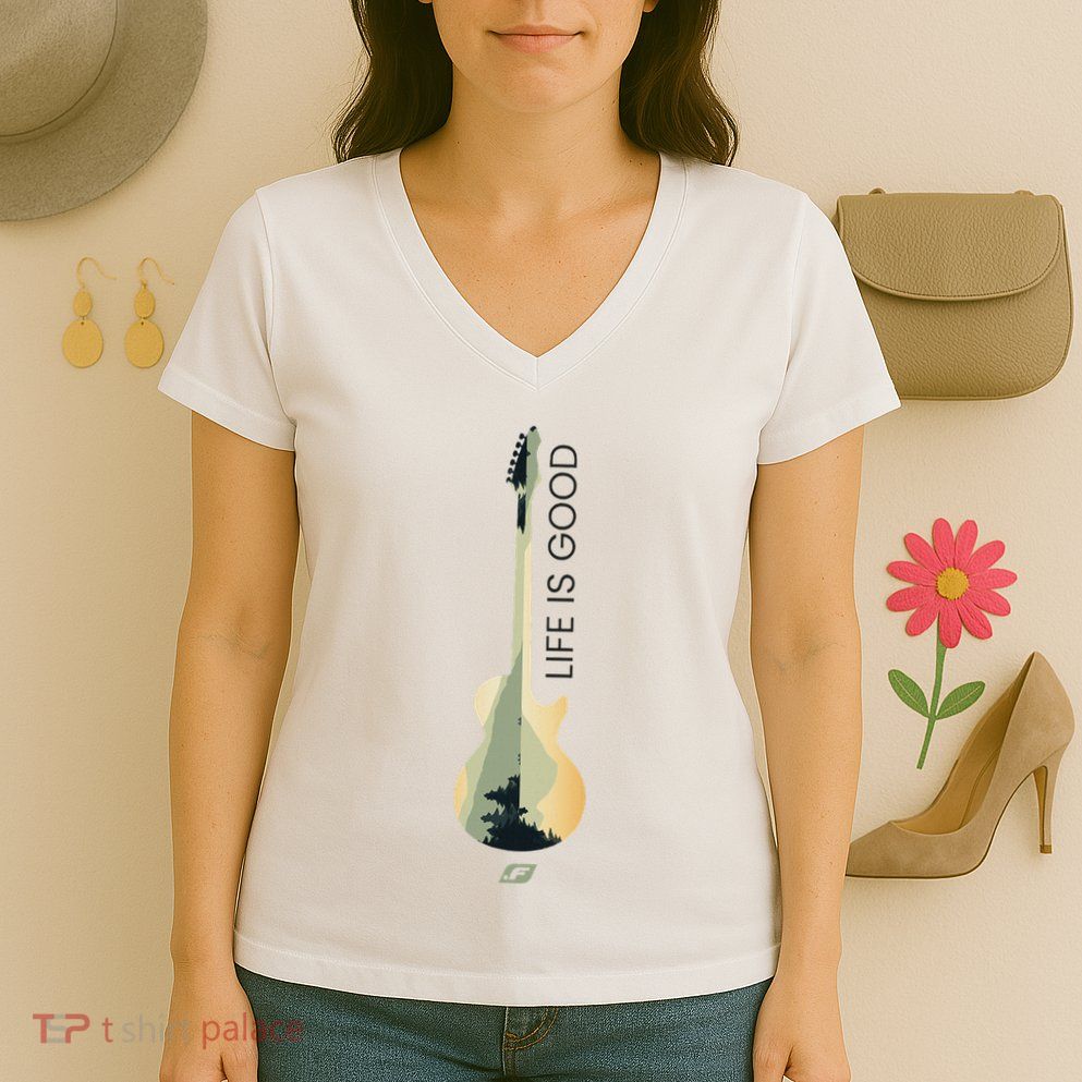 Life Is G.O.O.D Fun Designs Women's V-Neck T-Shirt