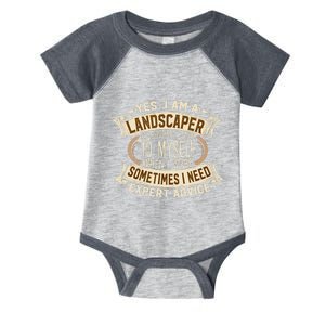 Landscaping I Gift I Outdoor I Funny Landscaper Infant Baby Jersey Bodysuit