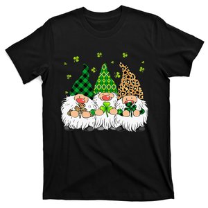 Leprechaun Irish Gnomes Leopard Plaid St Patricks Day Gifts T-Shirt