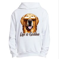 Life is Golden Funny Golden Retriever Cute Dog Good Pet Life Urban Pullover Hoodie