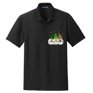 Leprechaun Irish Gnomes green St Patricks Day Dry Zone Grid Polo