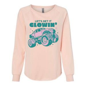 Let It Glowin Monster Truck Womens California Wash Sweatshirt