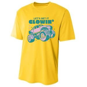 Let It Glowin Monster Truck Performance Sprint T-Shirt