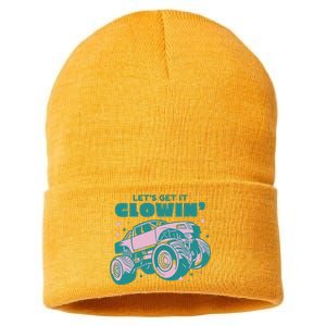 Let It Glowin Monster Truck Sustainable Knit Beanie