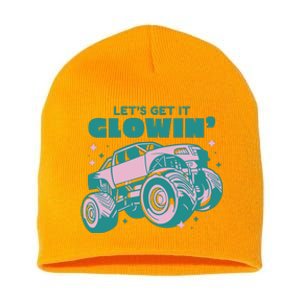 Let It Glowin Monster Truck Short Acrylic Beanie