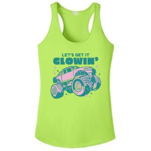 Let It Glowin Monster Truck Ladies PosiCharge Competitor Racerback Tank