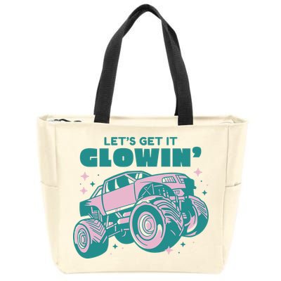 Let It Glowin Monster Truck Zip Tote Bag