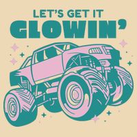 Let It Glowin Monster Truck Zip Tote Bag