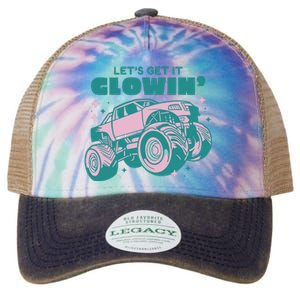 Let It Glowin Monster Truck Legacy Tie Dye Trucker Hat