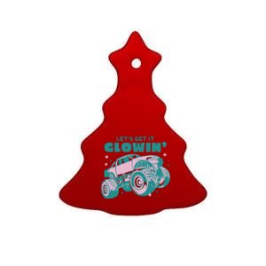 Let It Glowin Monster Truck Ceramic Tree Ornament