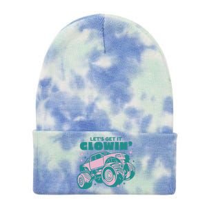 Let It Glowin Monster Truck Tie Dye 12in Knit Beanie