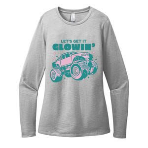 Let It Glowin Monster Truck Womens CVC Long Sleeve Shirt