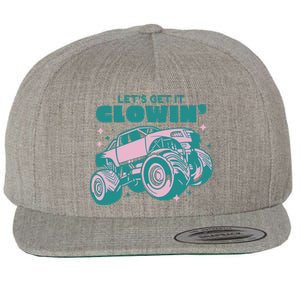 Let It Glowin Monster Truck Wool Snapback Cap