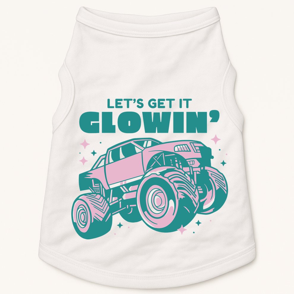 Let It Glowin Monster Truck Doggie Tank