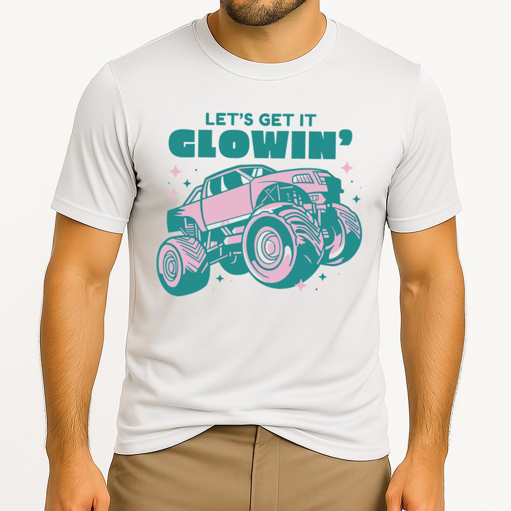 Let It Glowin Monster Truck Cooling Performance Crew T-Shirt