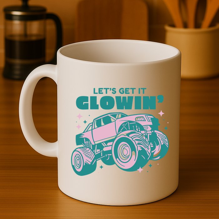 Let It Glowin Monster Truck Mug