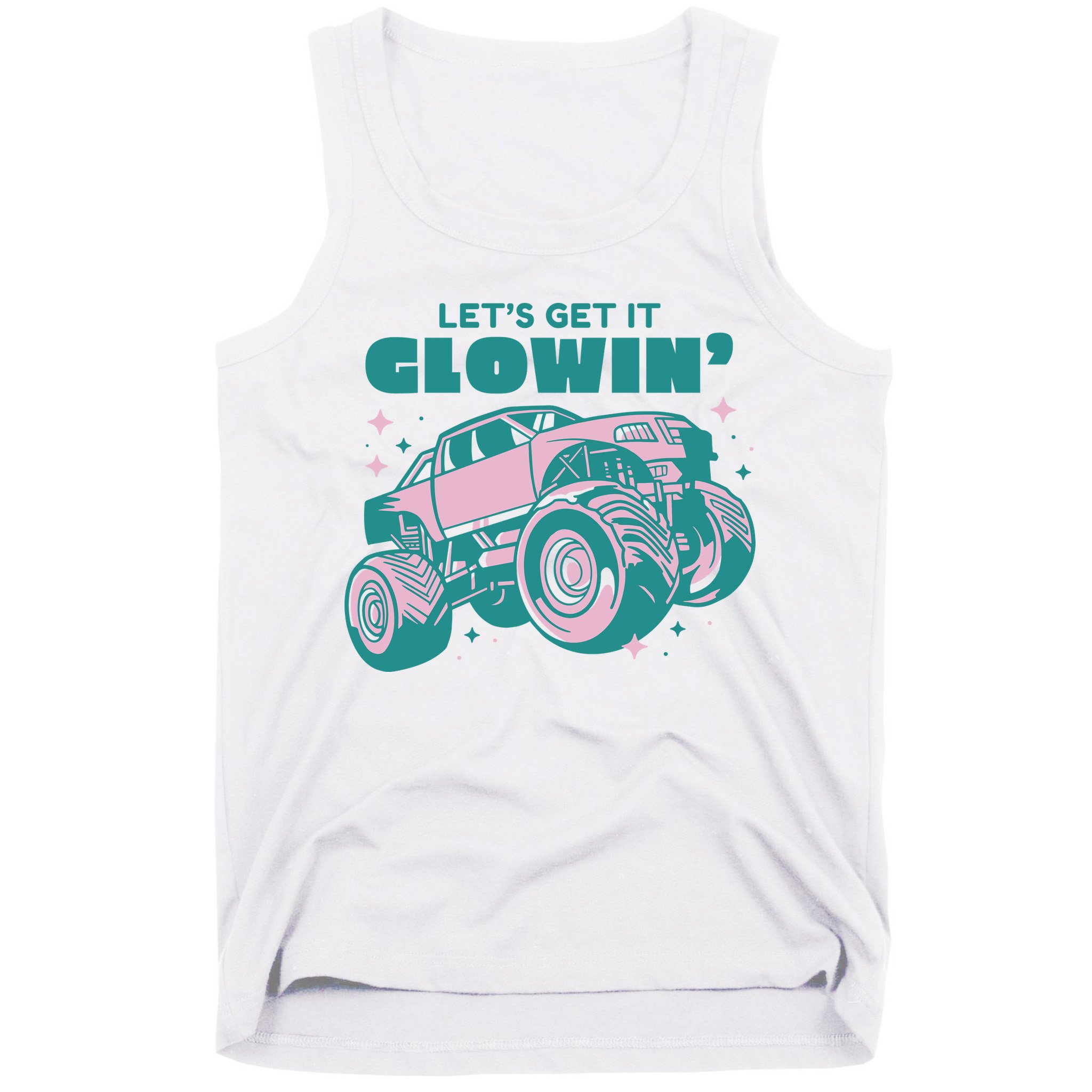 Let It Glowin Monster Truck Tank Top