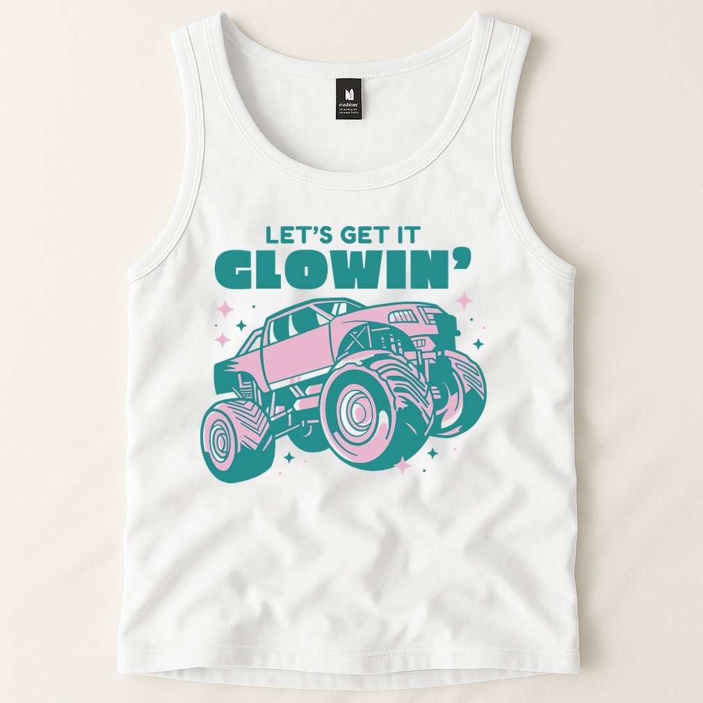 Let It Glowin Monster Truck Tank Top