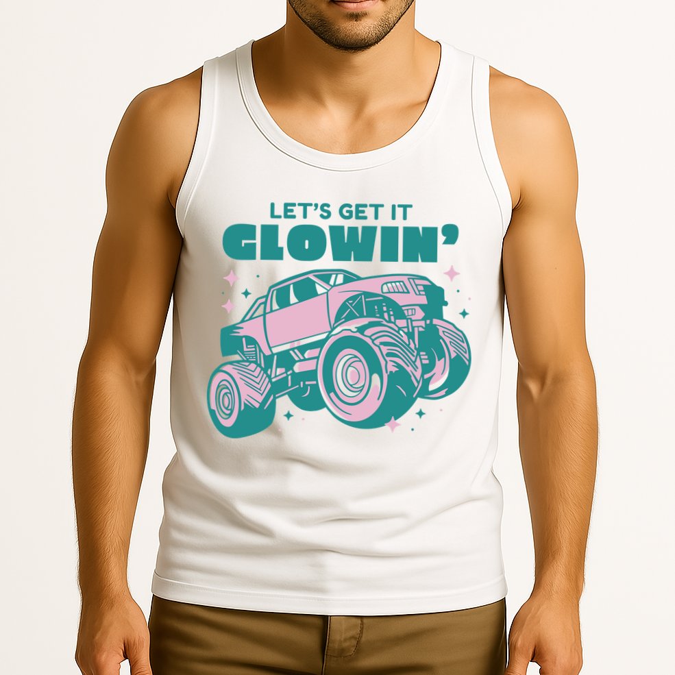 Let It Glowin Monster Truck Tank Top