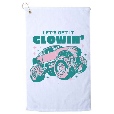 Let It Glowin Monster Truck Golf Towel