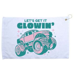 Let It Glowin Monster Truck Grommeted Golf Towel