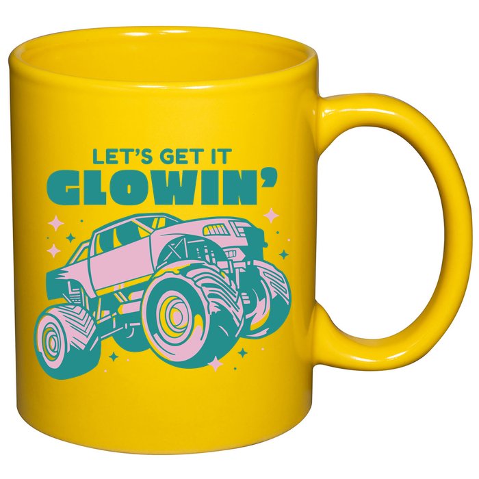 Let It Glowin Monster Truck 11oz C Handle Ceramic Mug