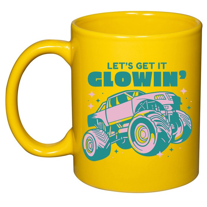 Let It Glowin Monster Truck 11oz C Handle Ceramic Mug