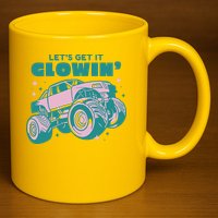 Let It Glowin Monster Truck 11oz C Handle Ceramic Mug