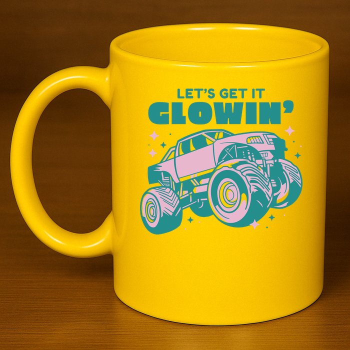 Let It Glowin Monster Truck 11oz C Handle Ceramic Mug