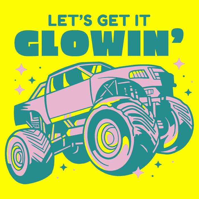 Let It Glowin Monster Truck 11oz C Handle Ceramic Mug