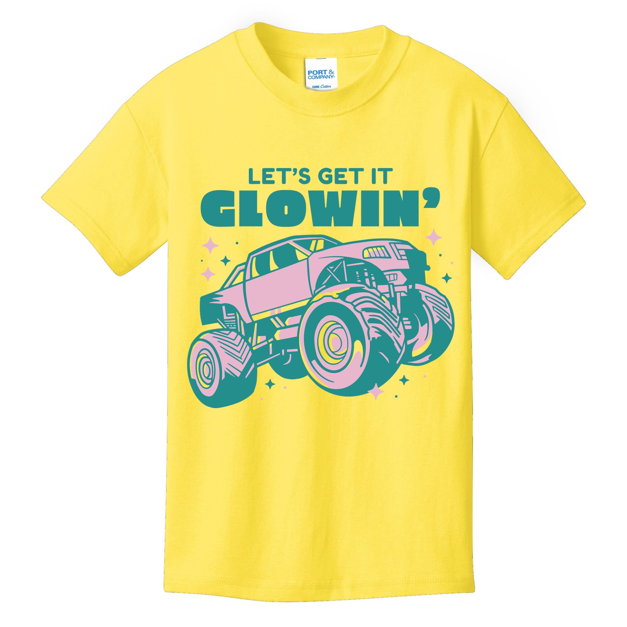 Let It Glowin Monster Truck Kids T-Shirt