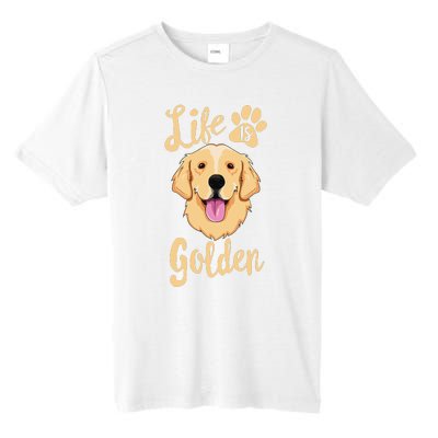 Life Is Golden Retriever  Dog Owner Gift Tall Fusion ChromaSoft Performance T-Shirt