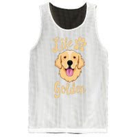 Life Is Golden Retriever  Dog Owner Gift Mesh Reversible Basketball Jersey Tank