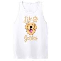 Life Is Golden Retriever  Dog Owner Gift PosiCharge Competitor Tank