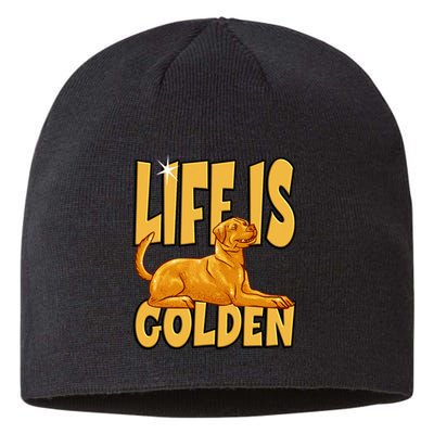 Life Is Golden For A Retriever Labrador Owner Sustainable Beanie