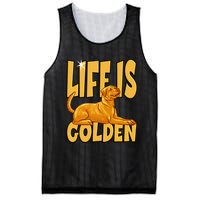 Life Is Golden For A Retriever Labrador Owner Mesh Reversible Basketball Jersey Tank