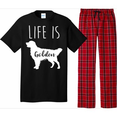 Life Is Golden Golden Retriever Cute Gift Pajama Set