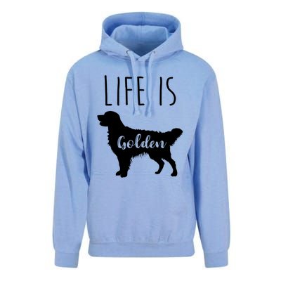 Life Is Golden Golden Retriever Cute Gift Unisex Surf Hoodie