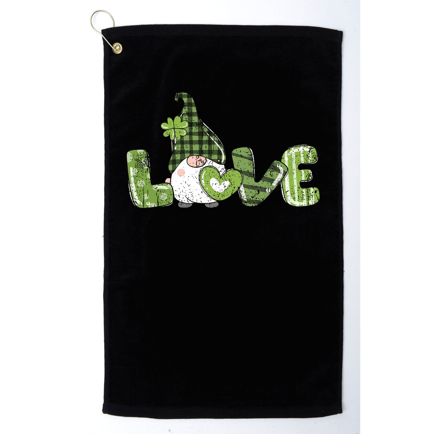 Love Irish Gnome Cute Friend Retro Golf Towel