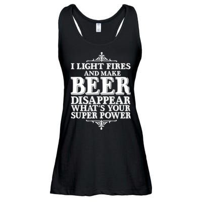 Light Fires And Make Beer Disappear  Ladies Essential Flowy Tank