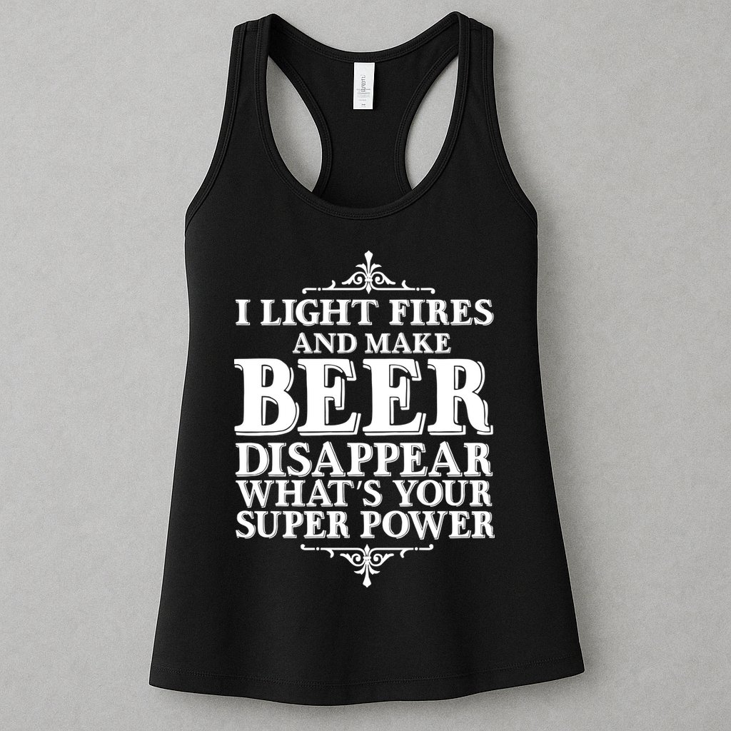 Light Fires And Make Beer Disappear  Womens Tank Top