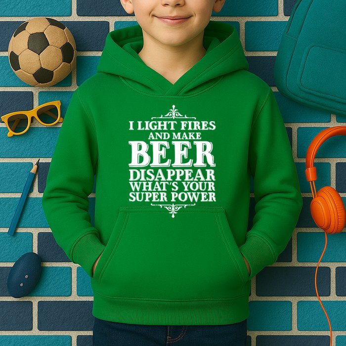 Light Fires And Make Beer Disappear  Kids Hoodie