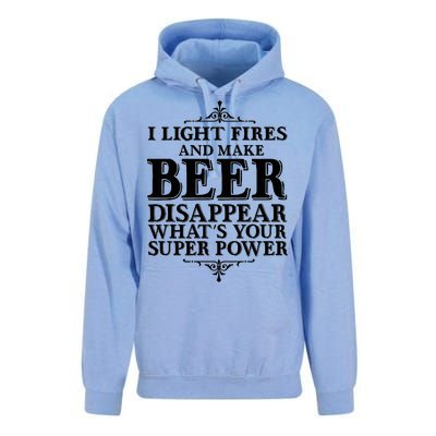 Light Fires And Make Beer Disappear  Unisex Surf Hoodie