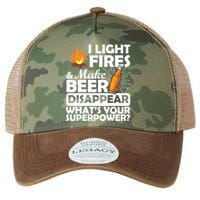 Light Fires Make Beer Disappear Superpower  Legacy Tie Dye Trucker Hat